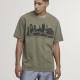 Karl Kani Ανδρική κοντομάνικη μπλούζα Signature Skyline Washed Boxy T-Shirt